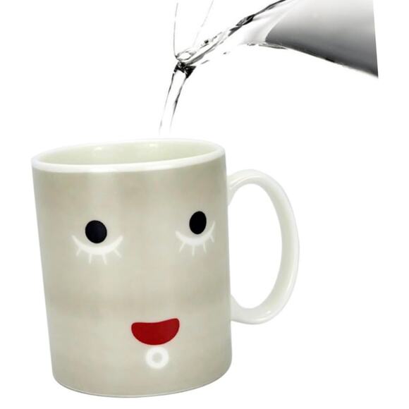 Set 2 Color Changing Heat Sensitive Coffee Tea Mugs Cups Ceramic Black & White - Picture 7 of 7